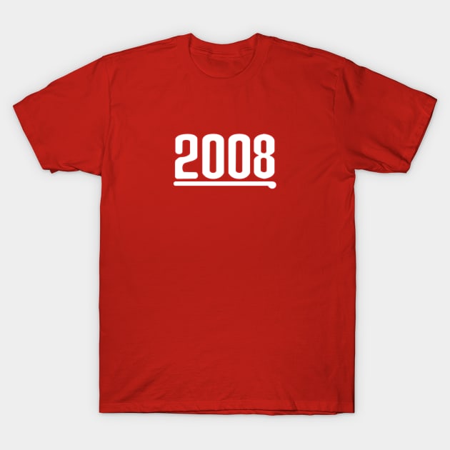 Phillies 2008 - White T-Shirt by scornely
